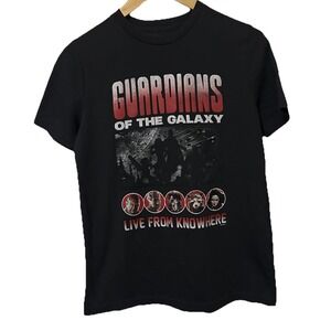 Guardians of the Galaxy Marvel Youth 15/16 Black Live From Knowhere T-shirt 398